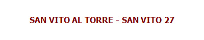 SAN VITO AL TORRE - SAN VITO 27